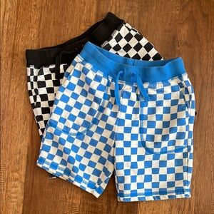 Two pairs Hanna boy’s checkered shorts, size 5